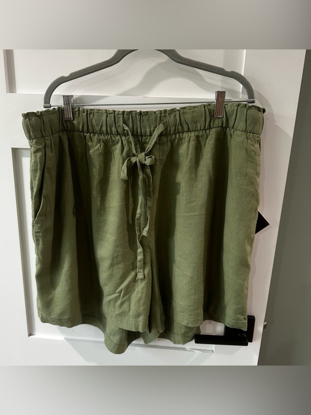 Ava & Viv Plus Size Linen Blend Shorts Green Size 1X NWT Shorts